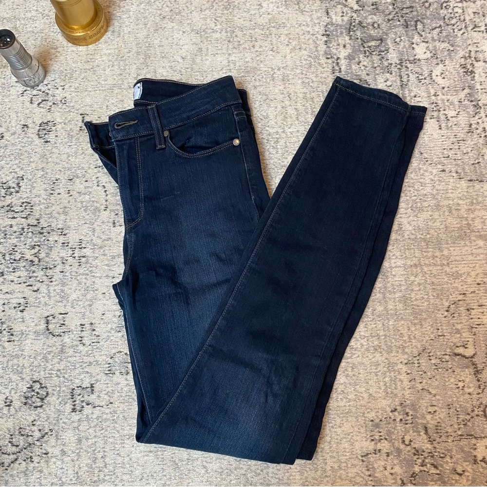 PAIGE Women's Skinny Jeans in Dark Blue Wash